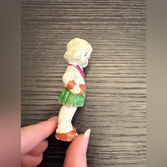 Antique Vintage Japan Bisque Little Girl Figurine Statue - Picture 9 of 9